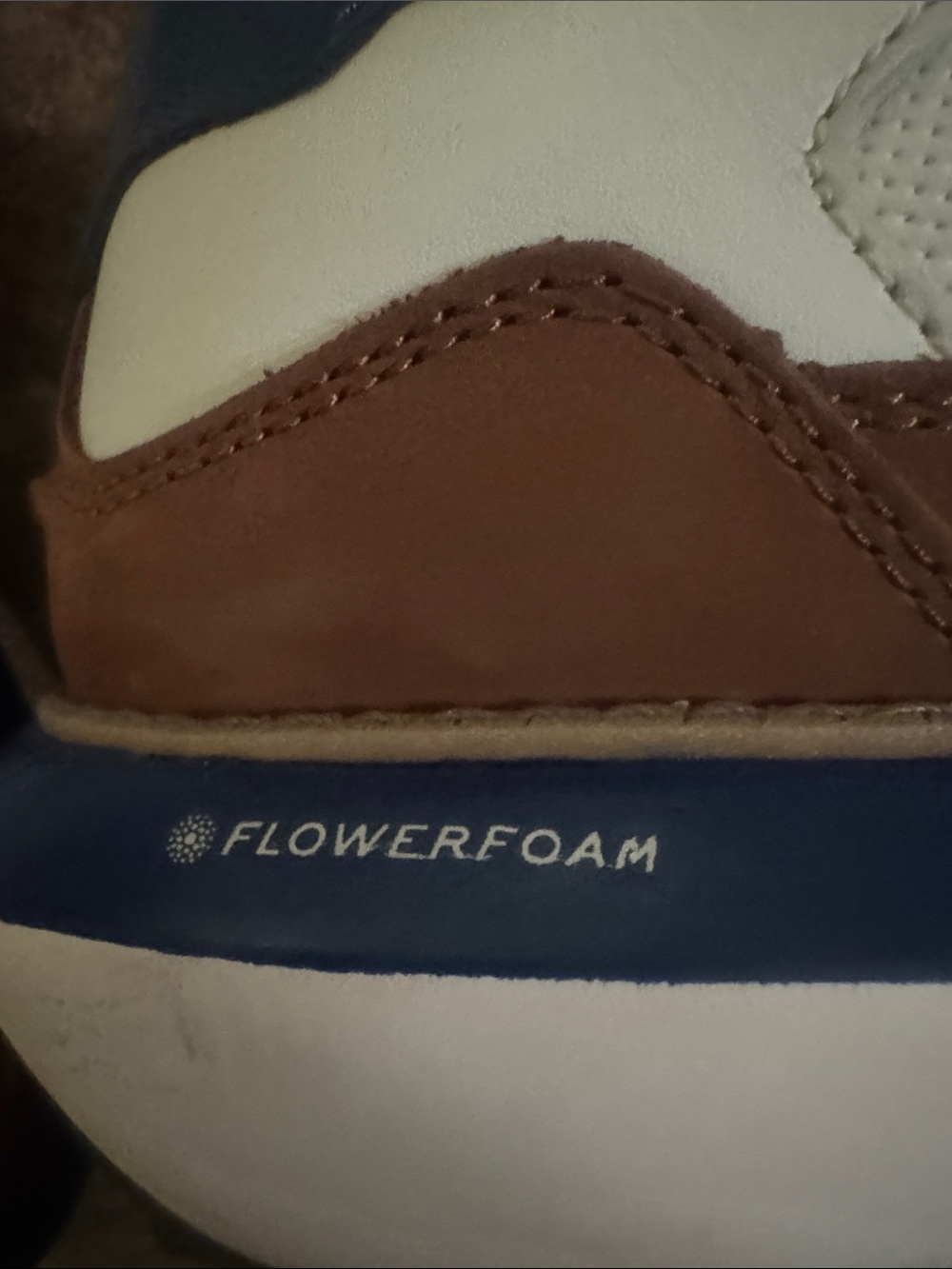 Cole Haan White, Brown & Navy Men's Sneakers - Picture 4 of 4